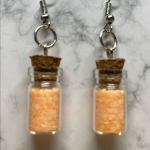 Glow in the Dark Mini Fairy Dust Jar Earrings